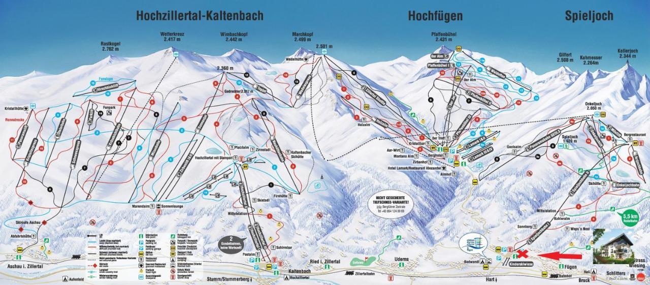 Familienwohnung Wildspitze Fügen Eksteriør bilde